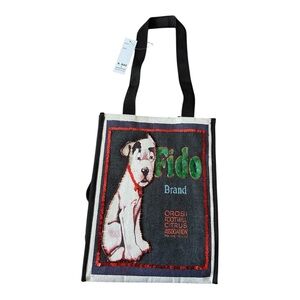 Fido brand citrus tote by B. Bag Barganza farmers market dog lover small tote